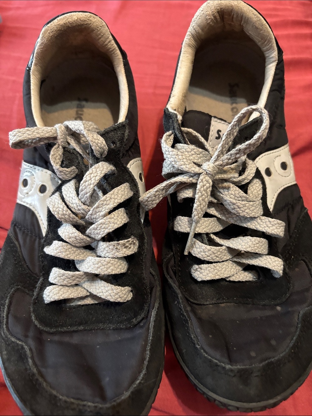Saucony Black and White Classic Runner Sneakers